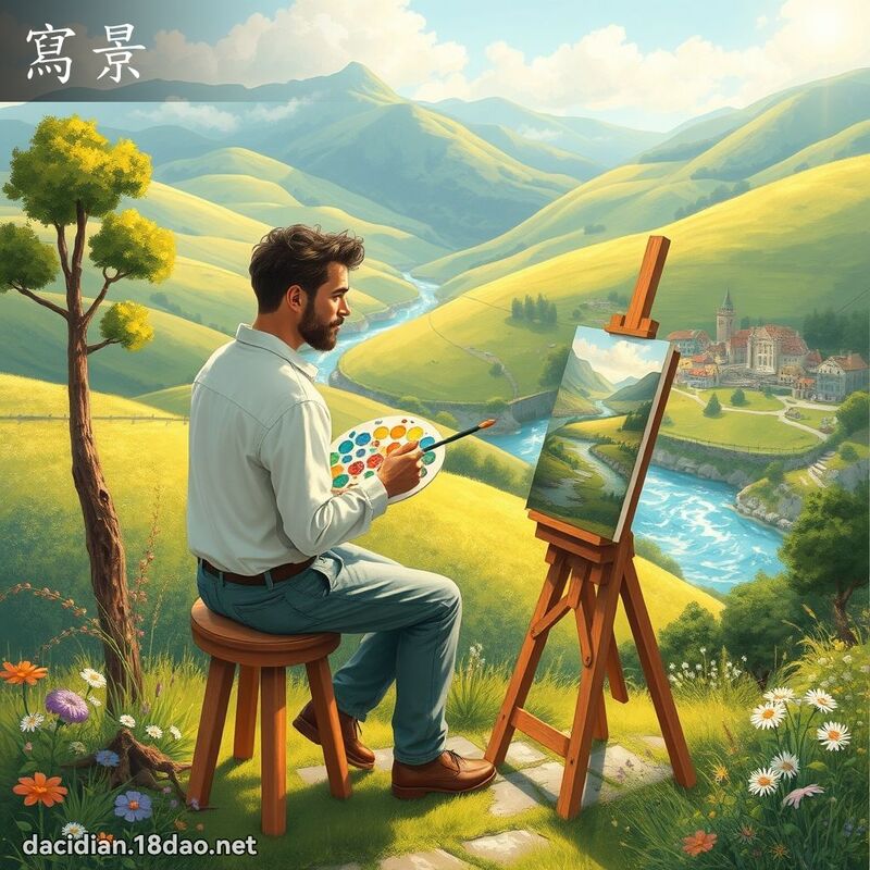 寫景 - 國語大辭典配圖