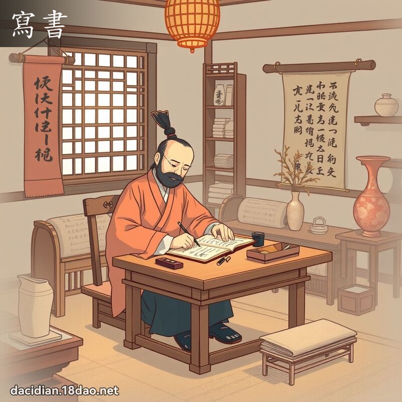 寫書 - 國語大辭典配圖