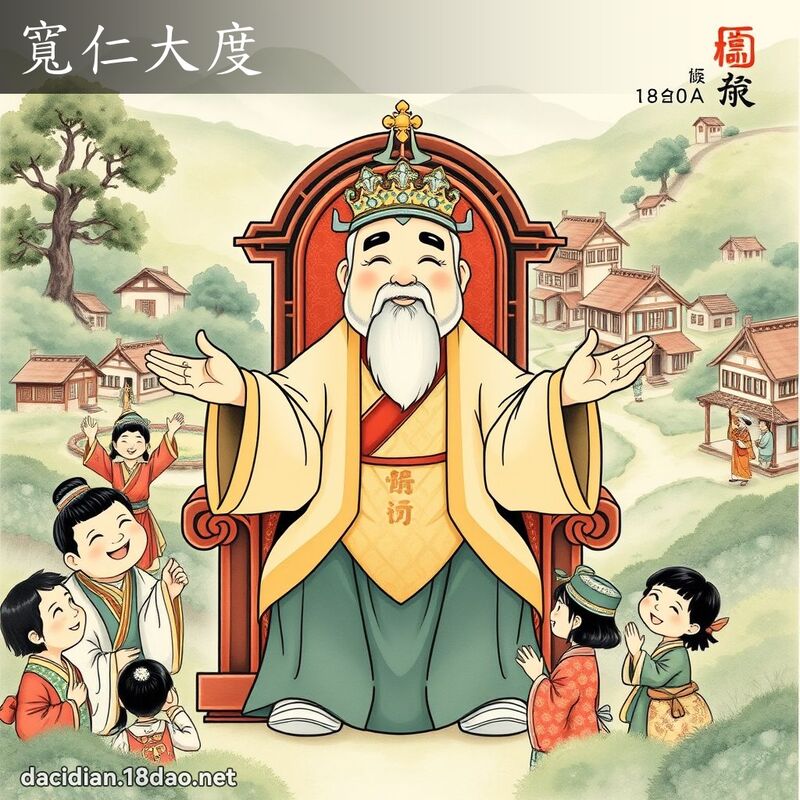 宽仁大度 - 国语大辞典配图