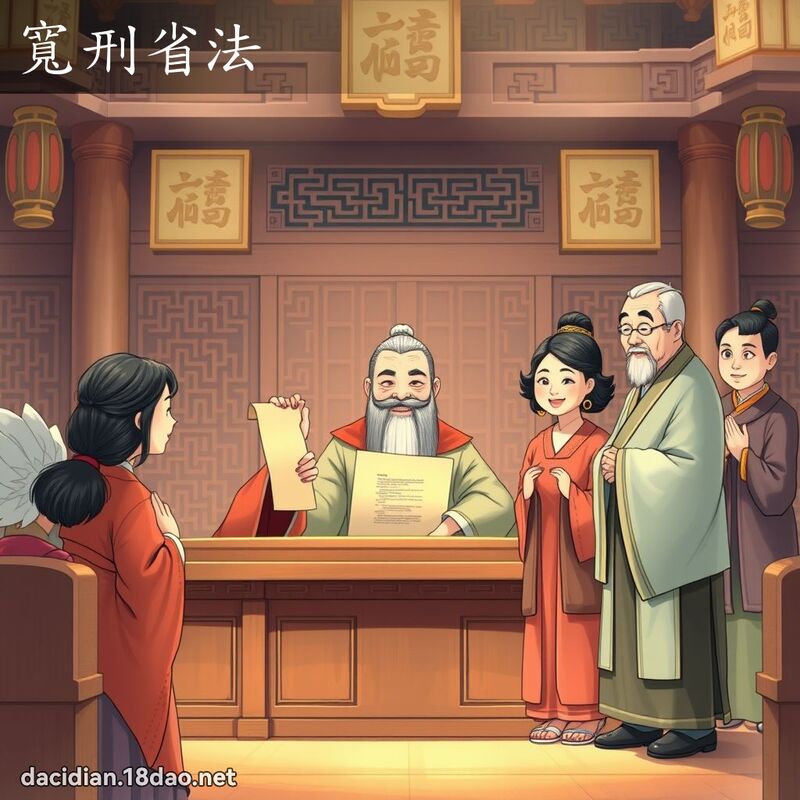 宽刑省法 - 国语大辞典配图