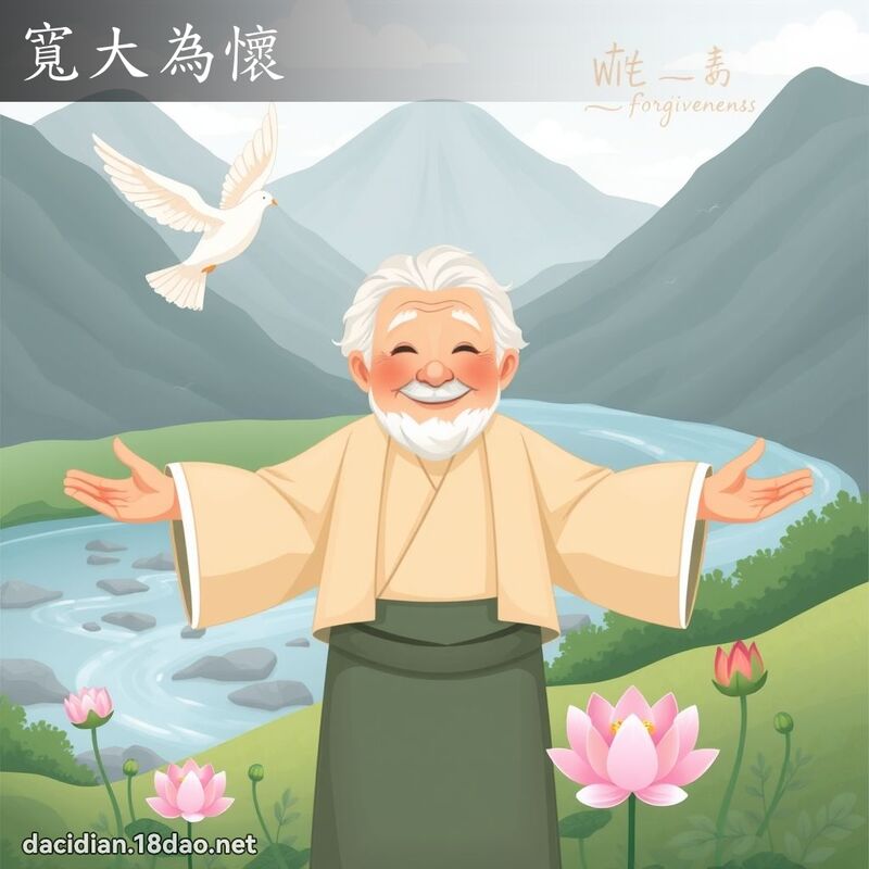 宽大为怀 - 国语大辞典配图
