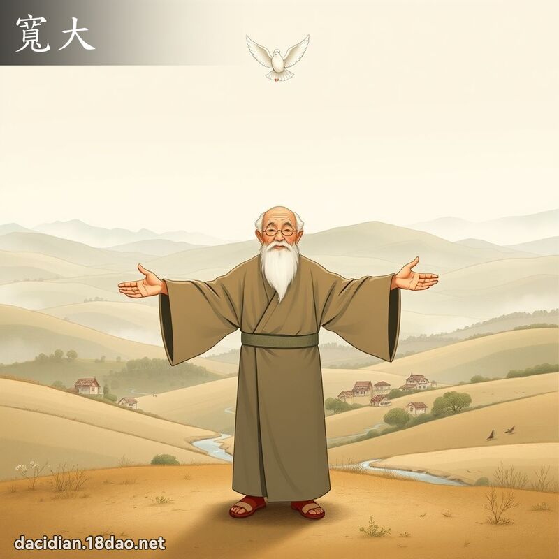 寬大 - 國語大辭典配圖
