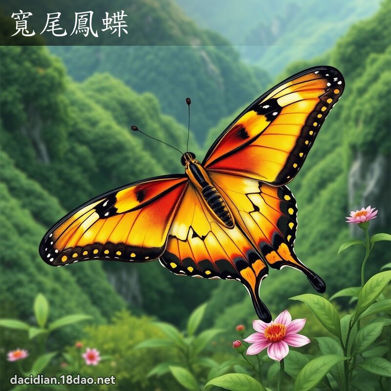 寬尾鳳蝶 - 國語大辭典配圖