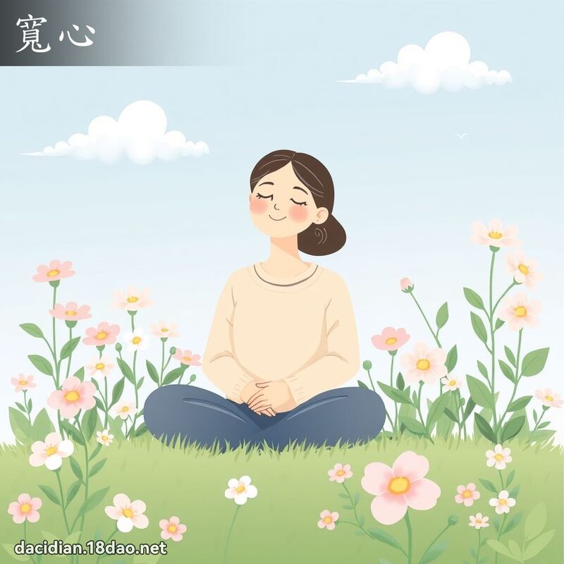 寬心 - 國語大辭典配圖
