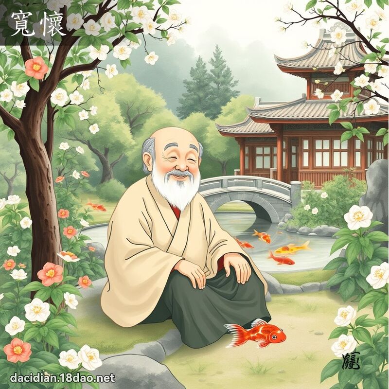 宽怀 - 国语大辞典配图
