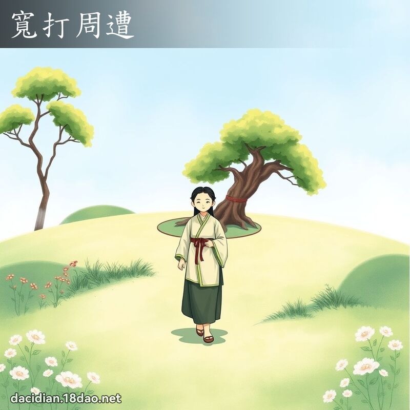 寬打周遭 - 國語大辭典配圖