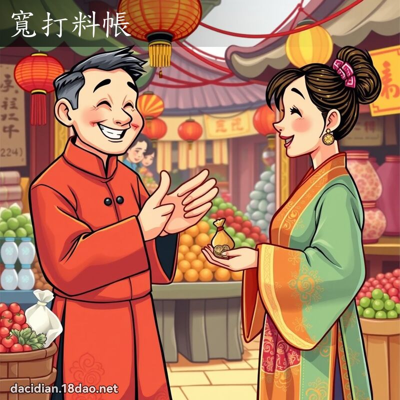 寬打料帳 - 國語大辭典配圖