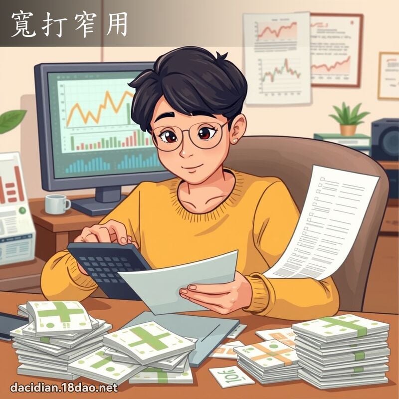 宽打窄用 - 国语大辞典配图