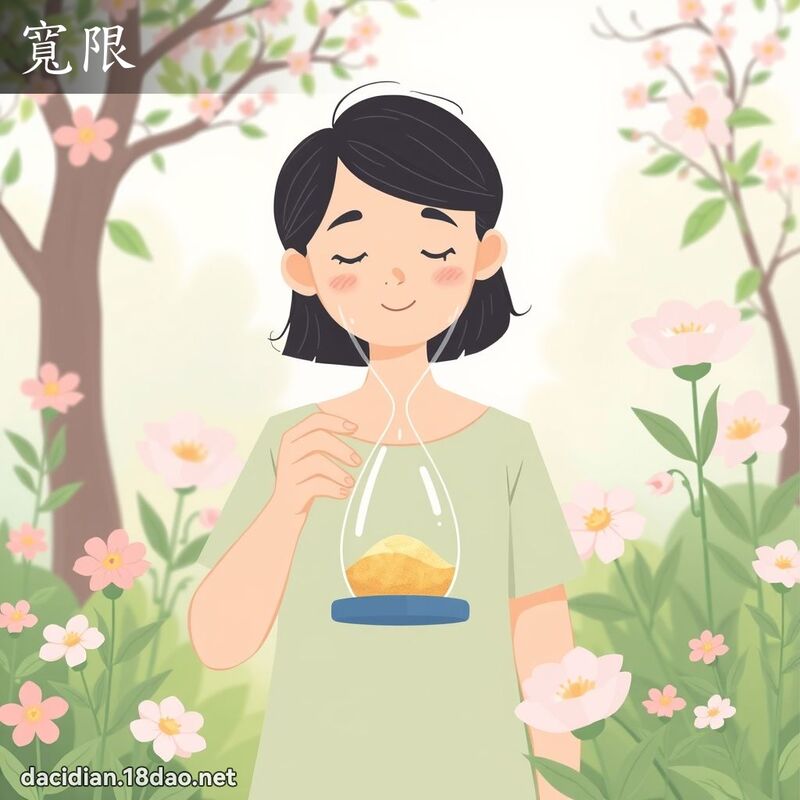 寬限 - 國語大辭典配圖