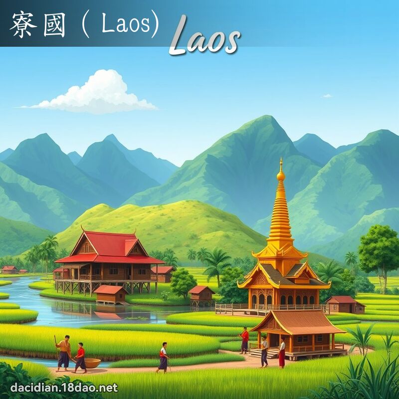 寮國（Laos) - 國語大辭典配圖