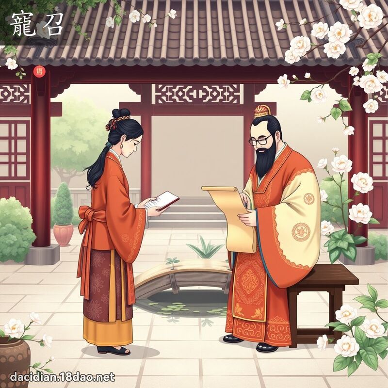 宠召 - 国语大辞典配图