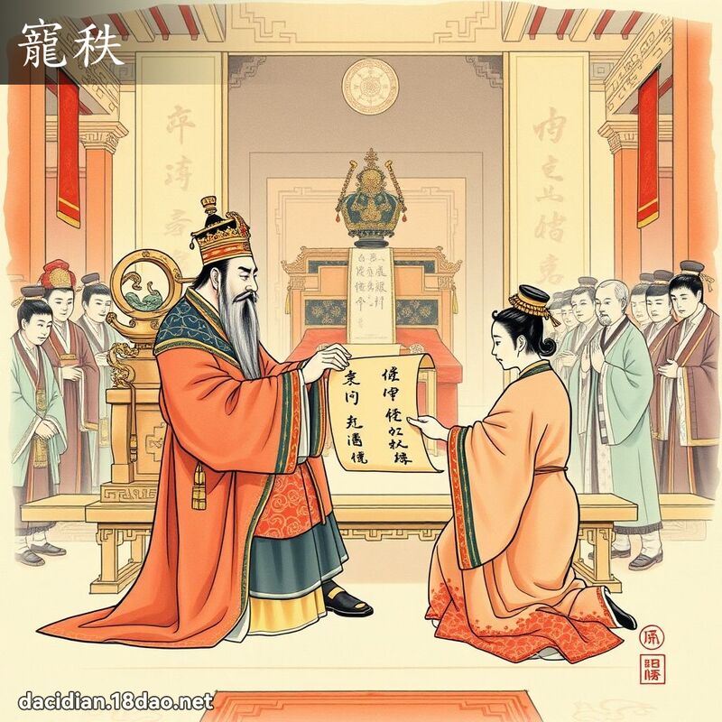 宠秩 - 国语大辞典配图