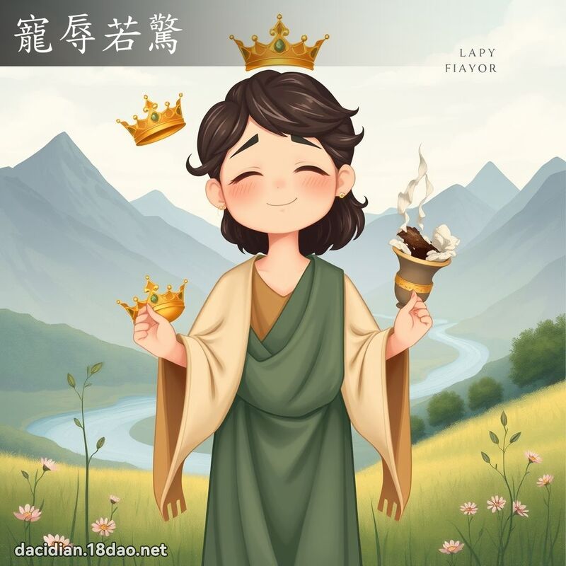 寵辱若驚 - 國語大辭典配圖