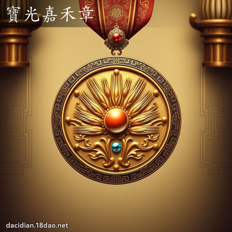 寶光嘉禾章 - 國語大辭典配圖