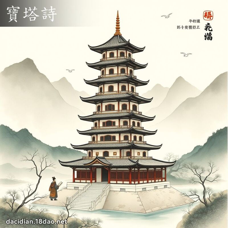 寶塔詩 - 國語大辭典配圖