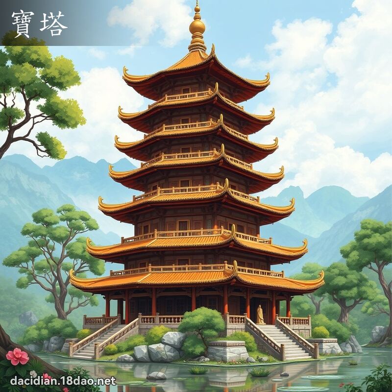 寶塔 - 國語大辭典配圖