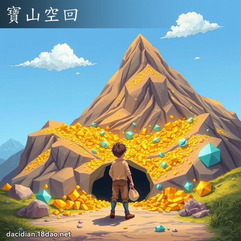 寶山空回 - 國語大辭典配圖