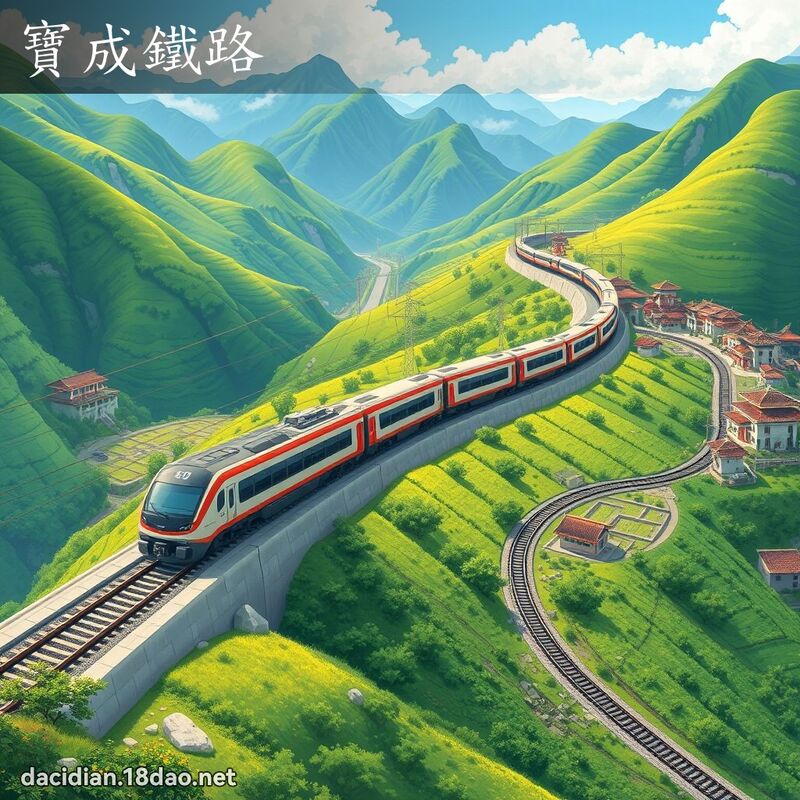 寶成鐵路 - 國語大辭典配圖