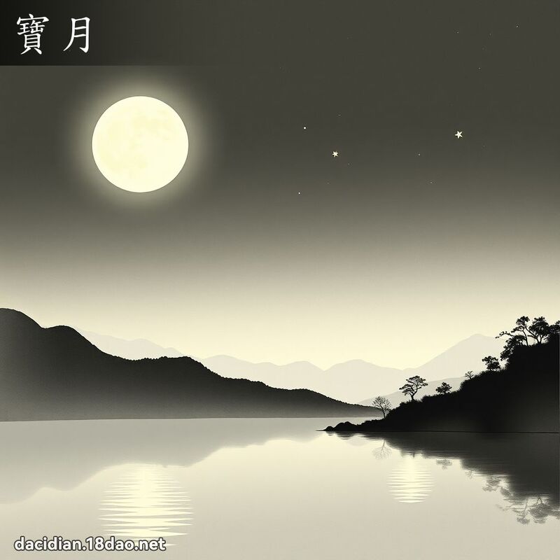 寶月 - 國語大辭典配圖