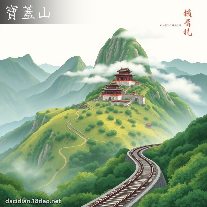 宝盖山 - 国语大辞典配图