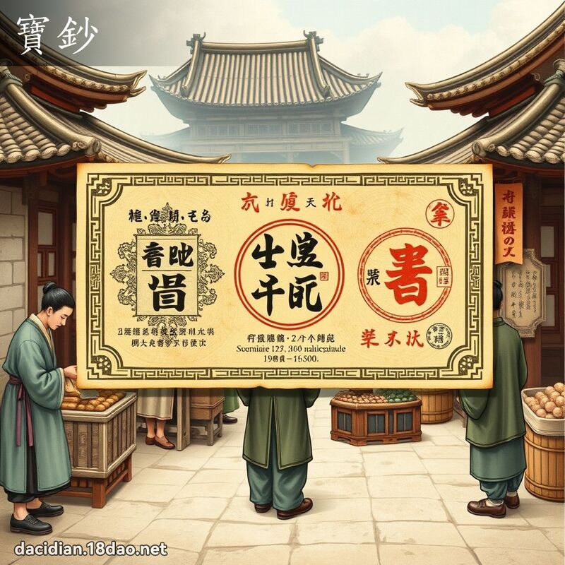 宝钞 - 国语大辞典配图