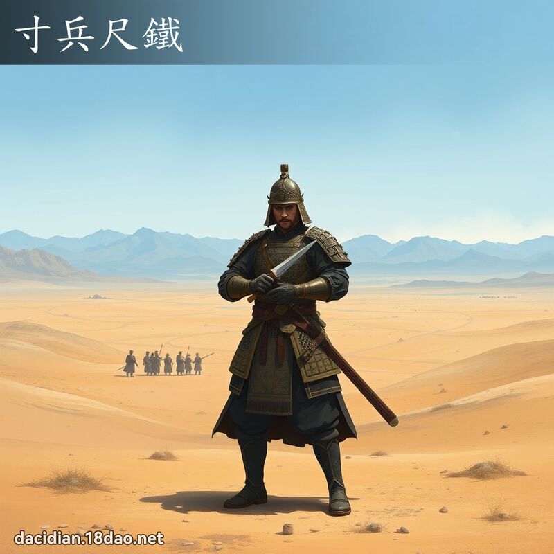 寸兵尺鐵 - 國語大辭典配圖