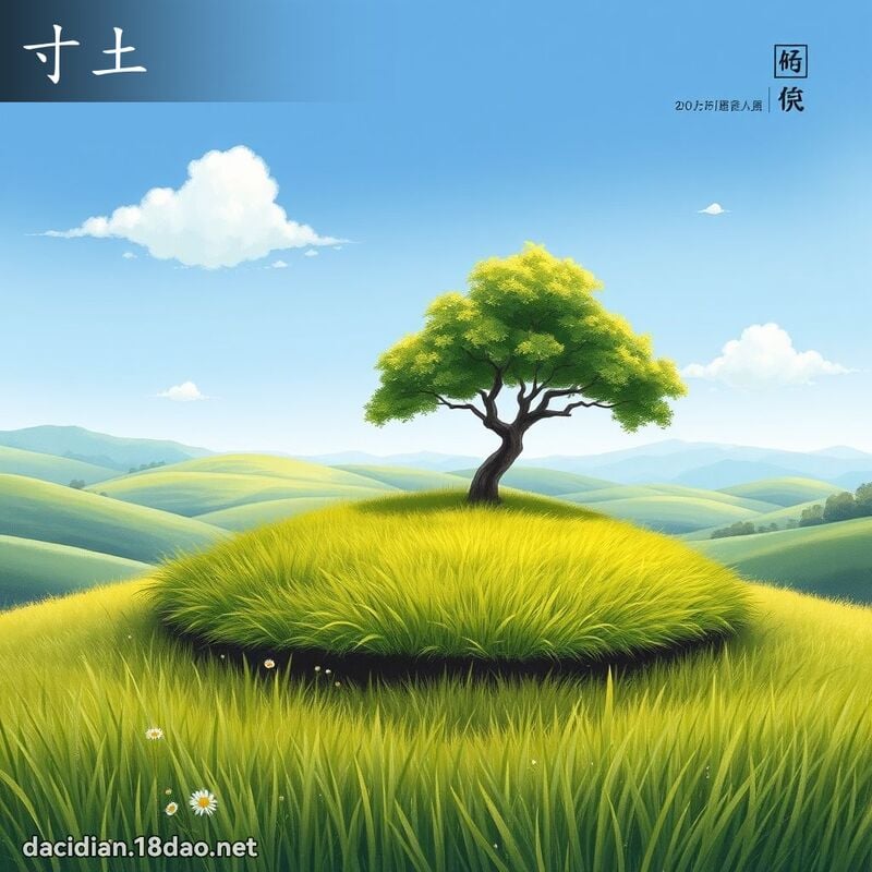 寸土 - 国语大辞典配图