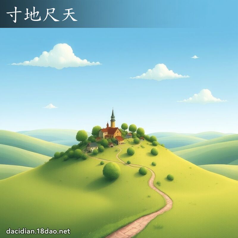 寸地尺天 - 國語大辭典配圖