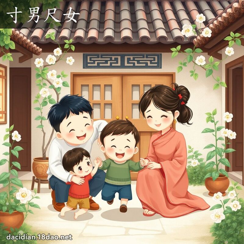 寸男尺女 - 國語大辭典配圖