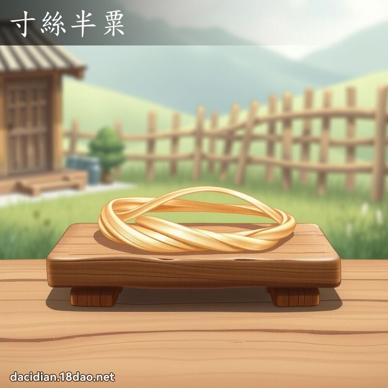 寸丝半粟 - 国语大辞典配图