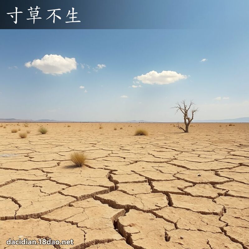 寸草不生 - 國語大辭典配圖