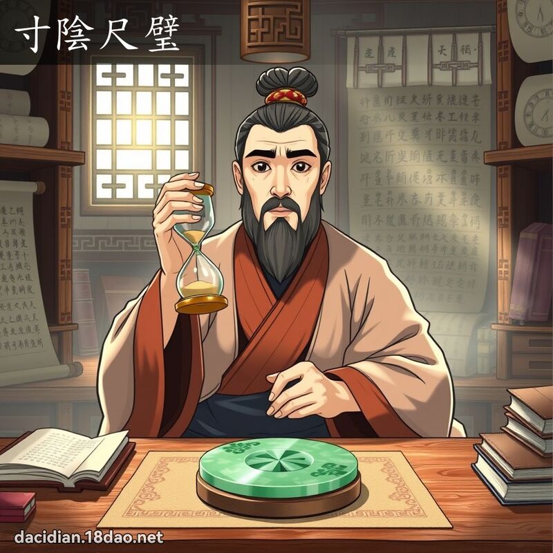 寸陰尺璧 - 國語大辭典配圖