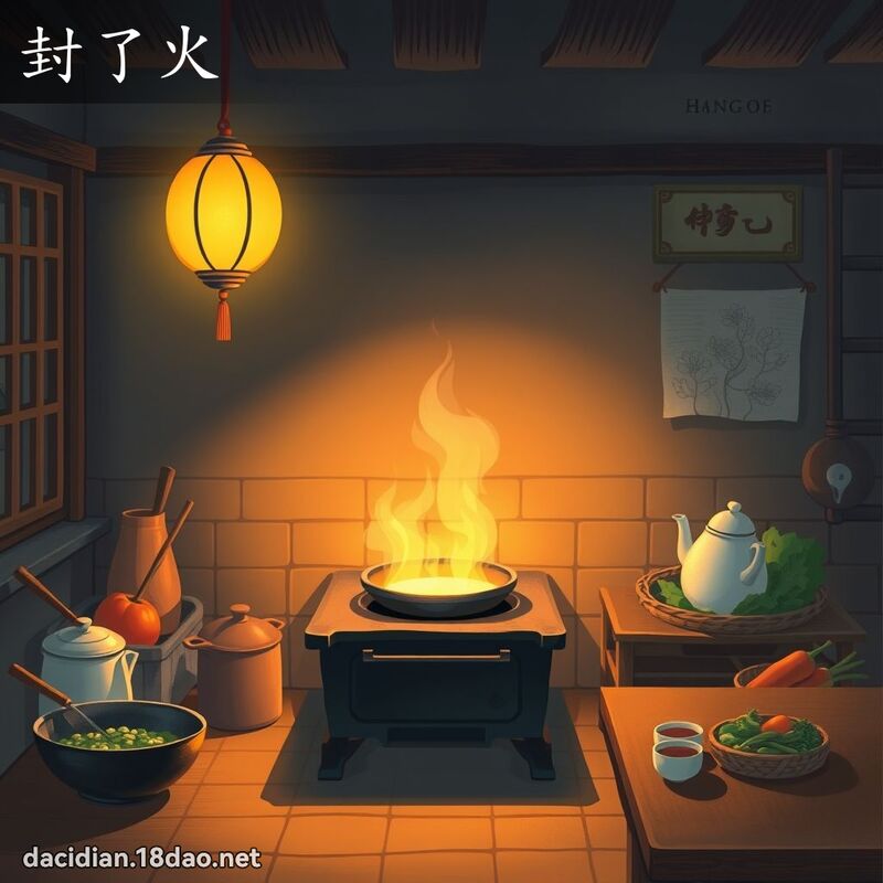 封了火 - 國語大辭典配圖