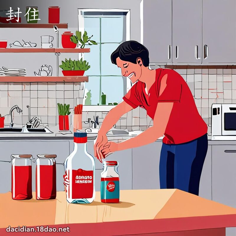 封住 - 國語大辭典配圖