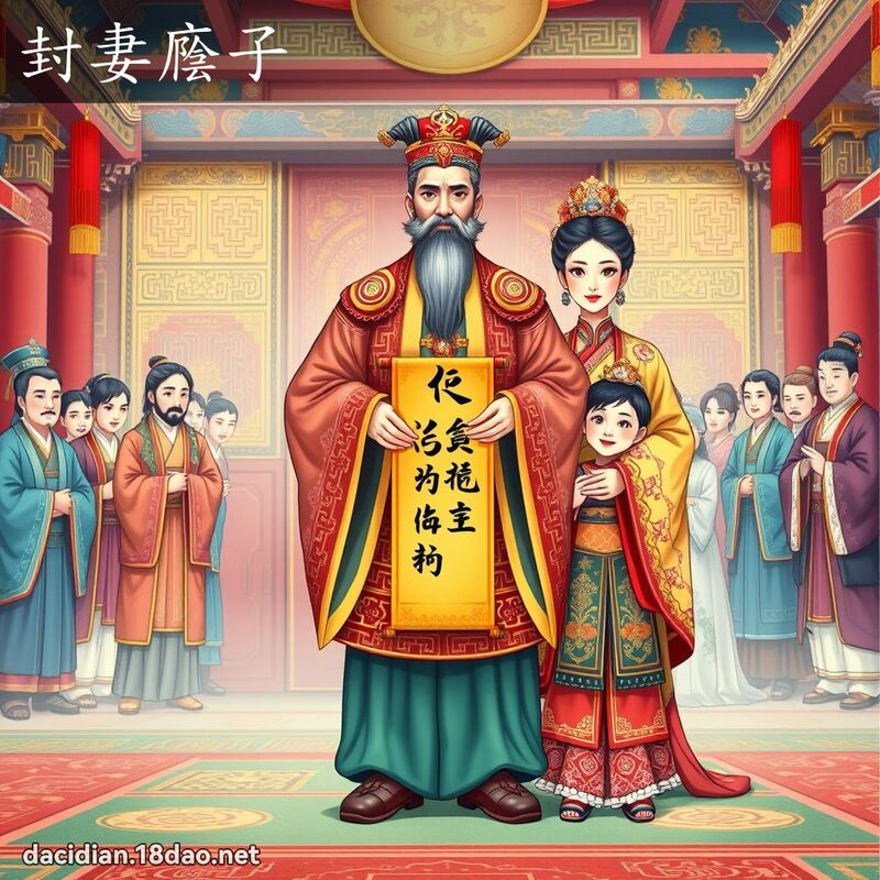 封妻廕子 - 国语大辞典配图