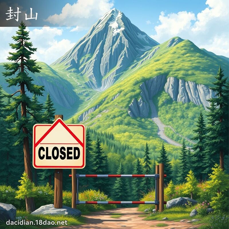 封山 - 國語大辭典配圖