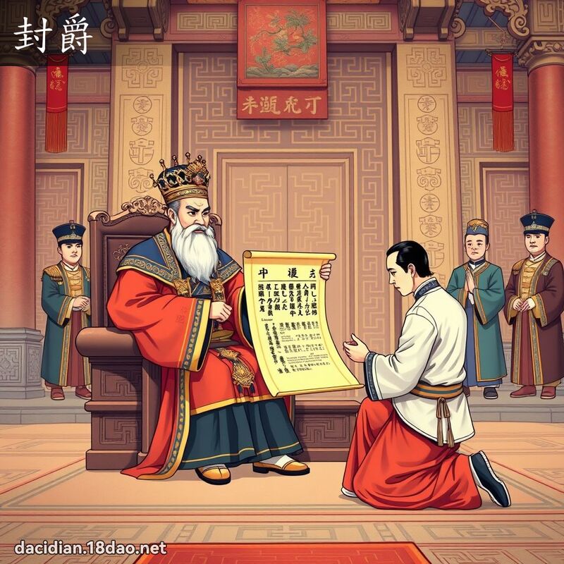 封爵 - 国语大辞典配图