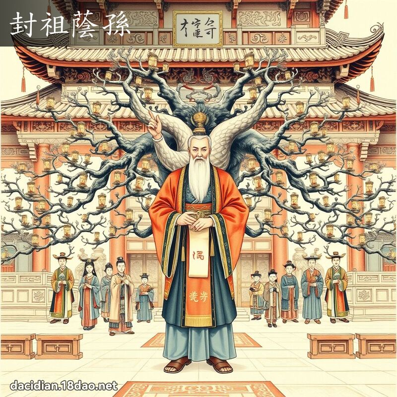 封祖荫孙 - 国语大辞典配图