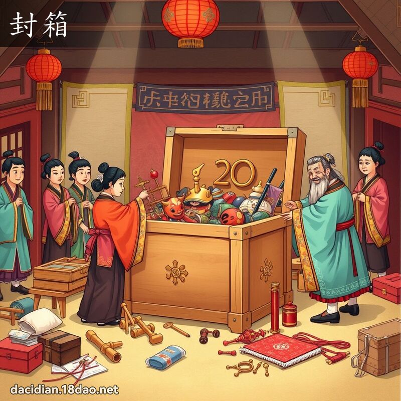 封箱 - 国语大辞典配图