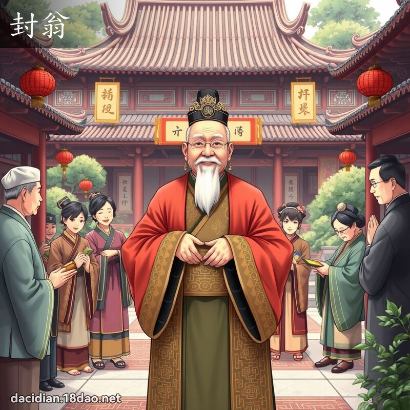 封翁 - 國語大辭典配圖