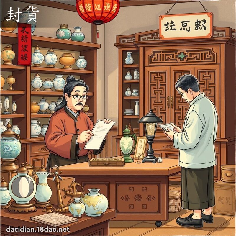 封貨 - 國語大辭典配圖