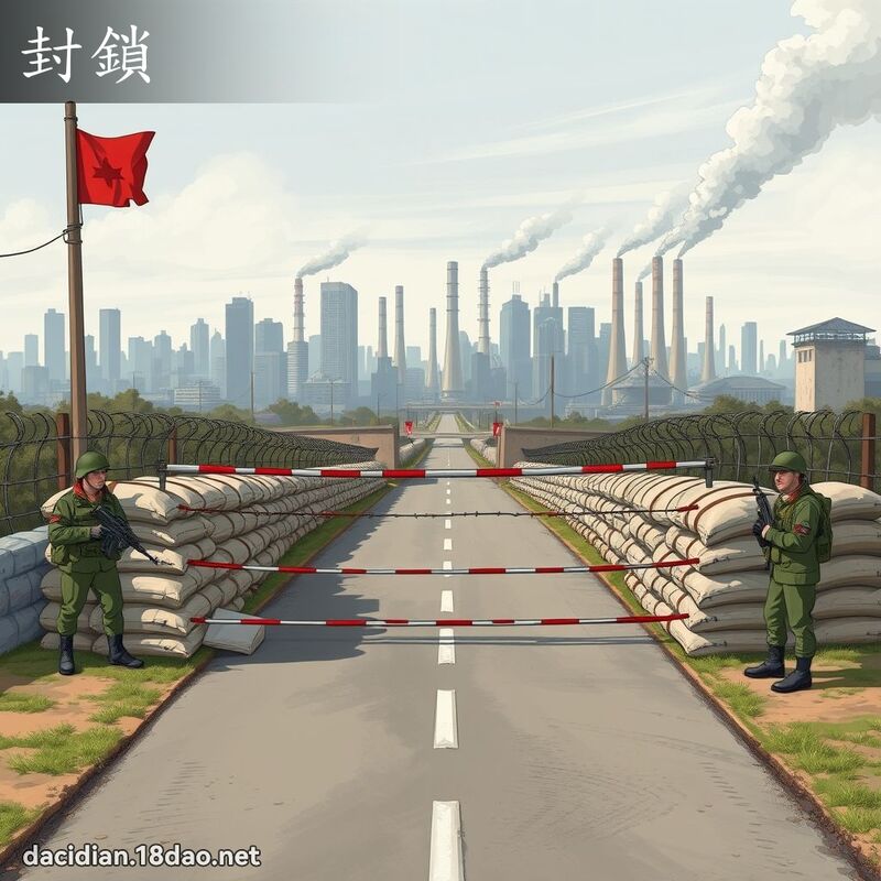 封鎖 - 國語大辭典配圖