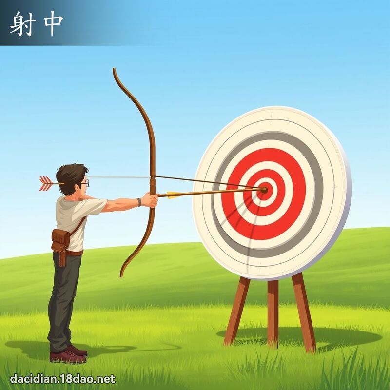 射中 - 國語大辭典配圖