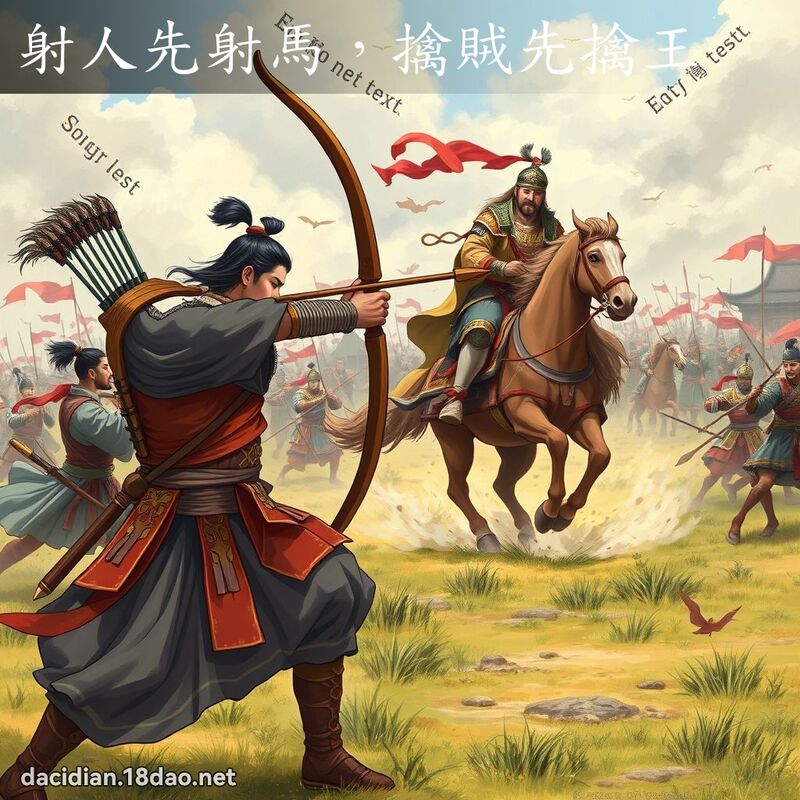 射人先射馬，擒賊先擒王 - 國語大辭典配圖