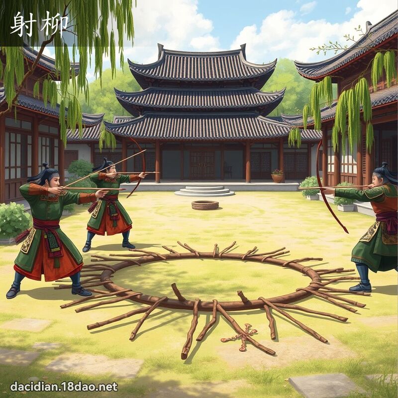 射柳 - 国语大辞典配图