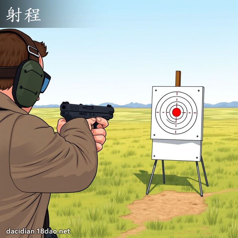 射程 - 國語大辭典配圖