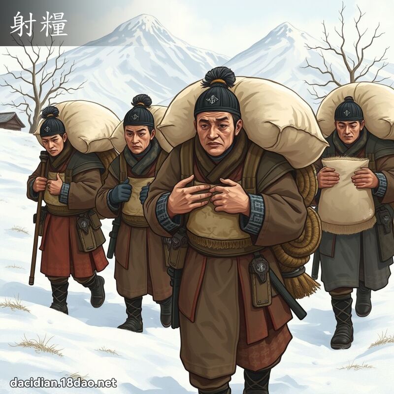 射糧 - 國語大辭典配圖