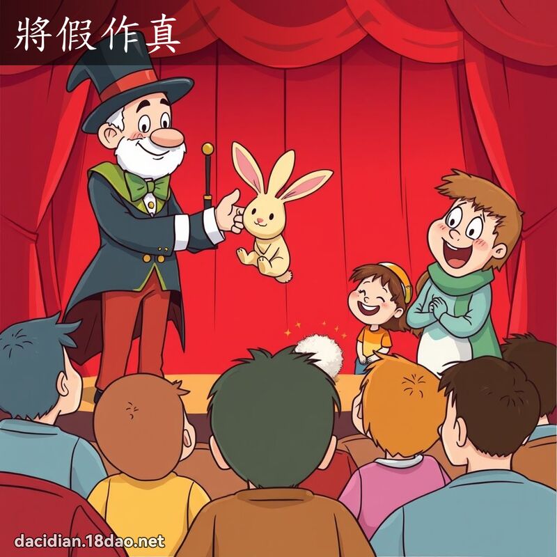 將假作真 - 國語大辭典配圖