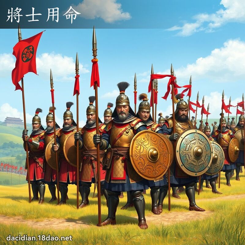 將士用命 - 国语大辞典配图