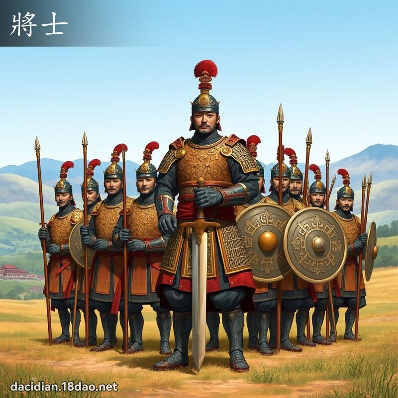 將士 - 国语大辞典配图